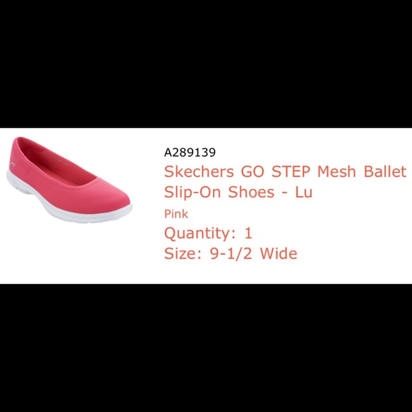 Skechers 9 1/2 W GO STEP Pink Ballet Slip-On - Picture 3 of 7